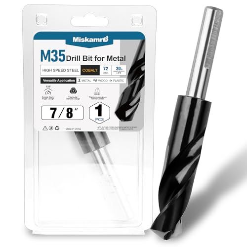 7/8 Inch M35 Cobalt Drill Bit Industrial Grade TiAlN Coated