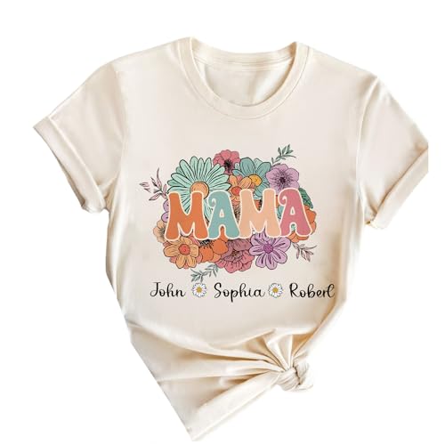 Custom Mama Floral Sweatshirt Custom Gift for Mama Mom Outfit Personalized Sweatshirt2