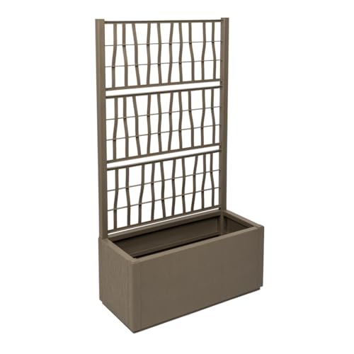 Kreher® XL Rankgitter, Spalier mit Pflanzkasten aus robustem...