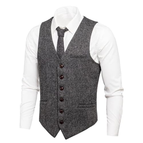 Gilet de costume homme en tweed premium style smoking