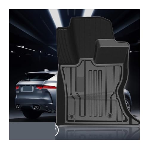 Tapis de sol TPE Jaguar XE auto sur mesure noir imperméable lavable