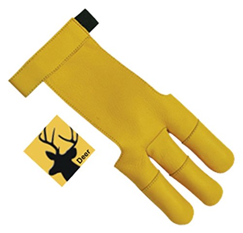 Archery Deer Leather Shooting Glove (Small)