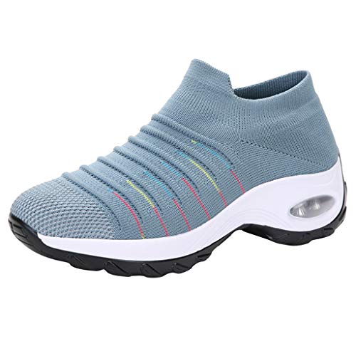 YWLINK Zapatillas De Mujer Talla Grande Zapatos De Punto Transpirables De Malla...