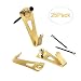 25-Pack XPURC 30lbs Drywall Art Hanging Hooks->Plaster Picture Frame Hangers->Black Nails with Brass Head