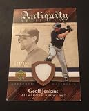 Geoff Jenkins Brewers Phillies 2007 Upper Deck Signed Authentic Certified JG7 - Baseball Game Used Cards