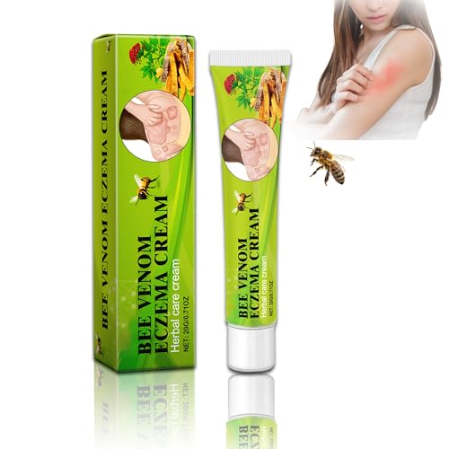 Anti-Juckreiz-Creme 20 g – Bienengift Ekzem Creme, Beruhigung juckender und geröteter Haut – Für trockene Haut