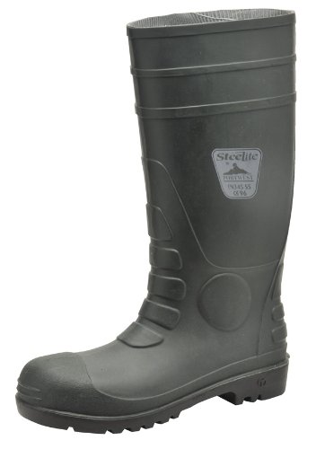 PortwestFW95 Total Safety PVC Waterproof Boot with Protective Steel Toecap ASTM, 7