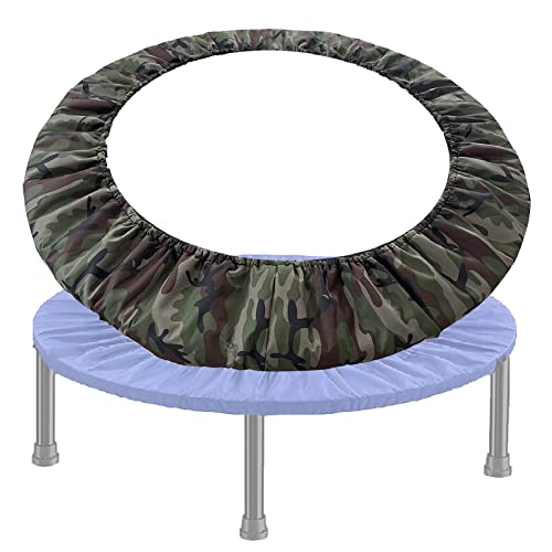 DASJD Coussin Protection Trampoline, 96 114 122 127 137 cm Contour Trampoline de Remplacement, Bache Protection Ressort Trampoline pour 8 Trous Mini Trampoline Fitness,Bleu,45 inch/114 cm