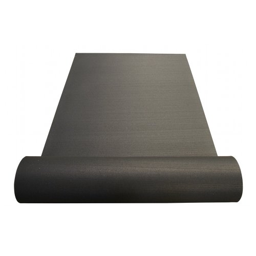 Rollos de piso de goma Rubber-Cal - 6mm x 4ft ancho x 7ft largo - Alfombra de goma negra miniatura 4