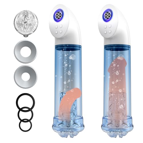 Pompe à vide électrique pour hommes avec manchon vaginal - Sex toy masculin, 3 niveaux de succion et 3 modes d’entraînement, masturbateur pour adultes