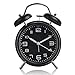 Runmeihe® 4 Pollici Classica Vintage Sveglia con Doppia Campana per chi ha il Sonno Pesante, Sveglia Silenziosa Senza Tic Tac con Luce di Notte, Sveglia da Camera dal Design Retrò