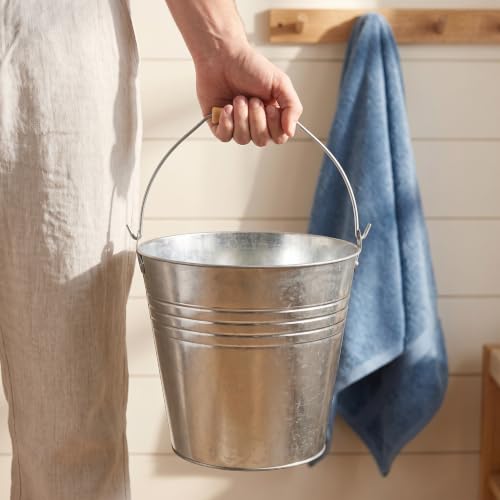 Cubo de hierro para agua de sauna Healeved de 31,5 cm contra quemaduras 5