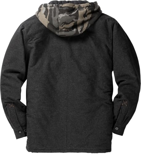 Image of Legendary Whitetails Men's Ccw Hooded Flannel Shirt Jacket Quilted Shacket