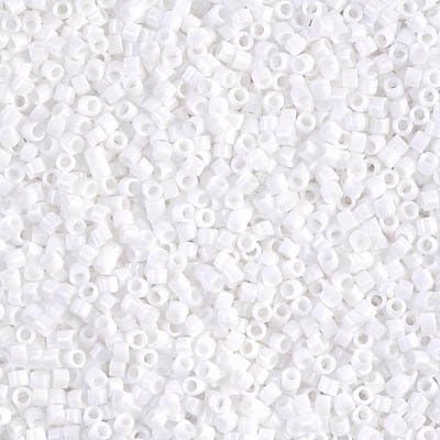 Miyuki Delica Cylinder/Seed Beads DB0200/DB200 Opaque White 11/0 25 Grams Guaranteed