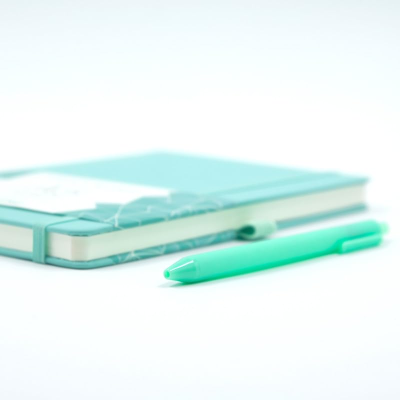 Image of Kitabby VIVID Notes A5 Hard Bound Notebook with Pen - Sea Green | Elastic Band & Pen Loop, 192 Pages, 80gsm Natural Shade Paper, Polymer Coated Paper Cover