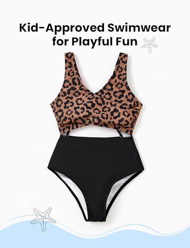 PATPAT Family Matching Swimsuits Swimwear Set for Couples Mommy and Me Striped Spliced Bathing One-Piece Swimsuits