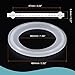 MECCANIXITY Silicone Rubber Gasket Industrial Flange O-Ring for 1.8 Inch Clamp White