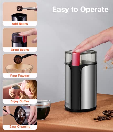Sifene Single Serve Coffee Maker + Electric Coffee Grinder #TOP6