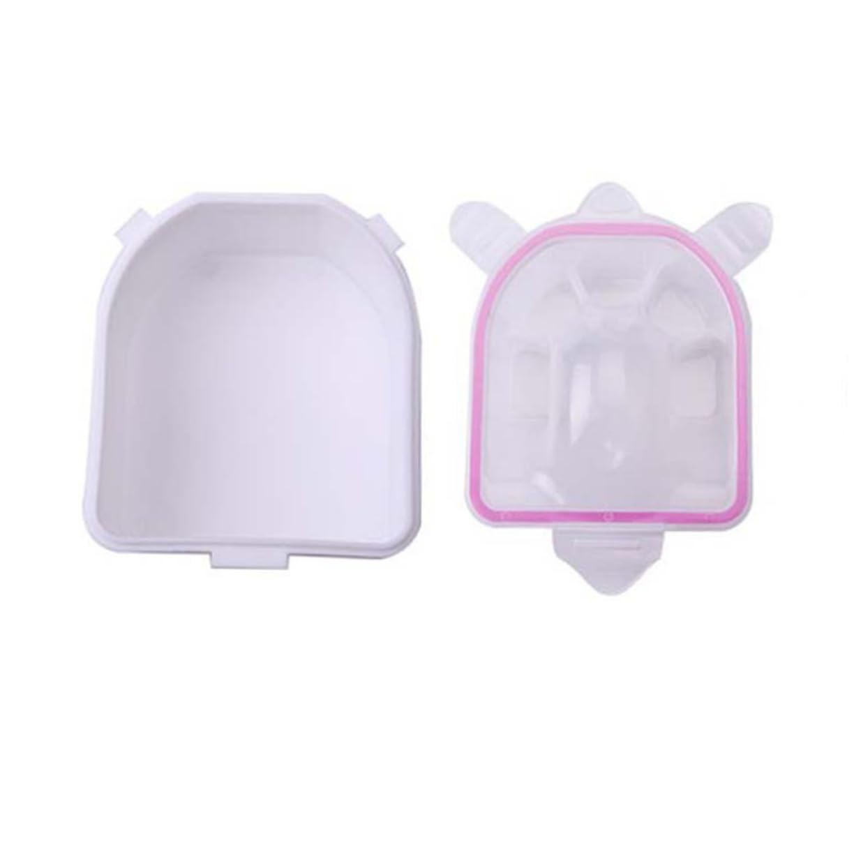 SOESFOUFU 2pcs Manicure Soak Bowls Nail Polish Remover Tray Nail Care Bowl for Hand Soaking for Diy Manicure