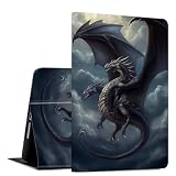 Case for Samsung Galaxy Tab S11 Ultra 14.6 Inch 2025 Slim PU Leather Multi-Angle Viewing Flip Folio Smart Stand Cover with Auto Wake/Sleep for Samsung Tab S11 Ultra 5G SM-X936B/SM-X930,Dragon