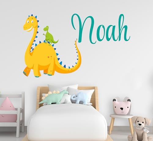 Vinilo Decorativo Dinosaurio Personalizable 20x11 in