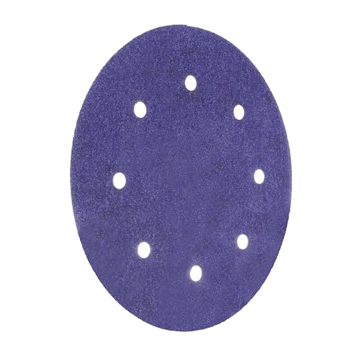 Image of Cubitron II 3M Hookit Clean Sanding Abrasive Disc 31376, 8 in, 80+ Grade, Pack of 25 Discs, Virtually Dust-Free, High Performance, Long Lasting, Multi-Hole Pattern, Feather Edging, Stock Removal