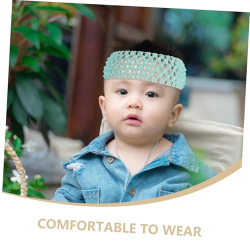 24pcs Elastic Crochet Headbands Stretchy Bands for Boy Girl and Young Comfortable Non Irritating Random Colors Random Color3