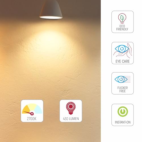 TEKLED® P45 Golf Ball DIMMABLE Filament LED Bulbs, 2700k - Warm White, 37 Watt / E14 (SES) - Image 4