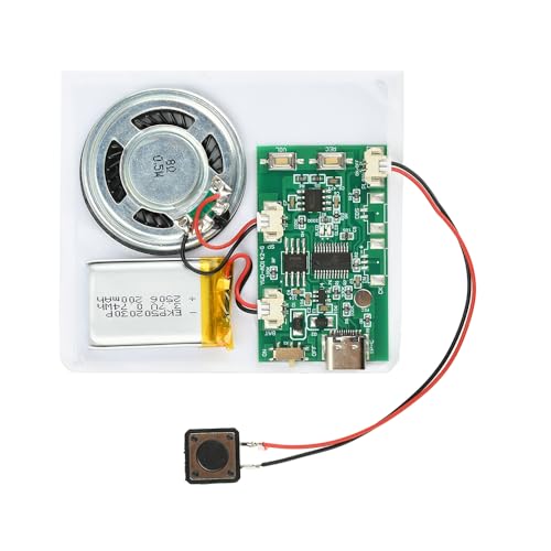 Image of Diymore DIY Birthday Cards Music Module 8MB Push Button Activated Sound Module with Speaker,Easy Recording for Personalized Greetings,DIY Holiday Cards for Women Men Mom Wife Lover Kids Gifts 2 PCS