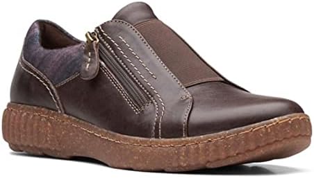 Clarks Women's Caroline Cove Oxford, Dark Brown Leather, 8 | Image 3