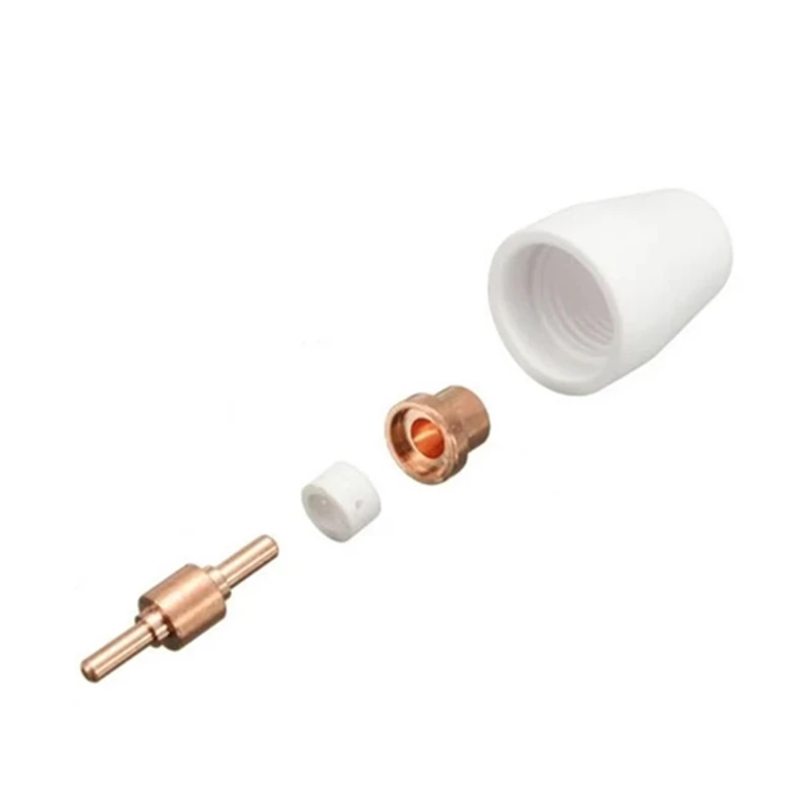 Plasma Cutter Consumable 50pcs Plasma Cutter Torch Consumables Electrodes Tips Nozzles Accessories Fit CT312 CUT40 CUT50 LGK40
