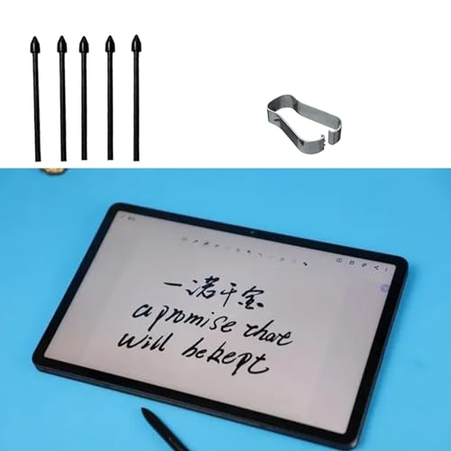 Image of 5 Pack Black Tab S7 FE S Pen Nibs Replacement Compatible with Samsung Galaxy Tab S7 FE S Pen Tips Replacement + 1 Tweezer