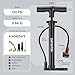 Bike Pump Floor, Advanced Bike Tire Inflator, Bicycle Hand Air Pump with Dual Presta and Schrader Valves, Handheld Pump, Suitable for Road and Mountain Bikes, Baby Stroller, Balls (Portable)