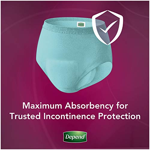 Image of Depend Silhouette Incontinence Underwear for Women with Maximum Absorbency, Large /X-Large, 12 ct