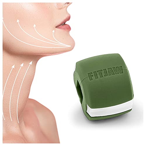 FitJaw Face, Neck and Jawline Exerciser for Men and Women - Face Shaper for Jawline, Chin Tightening and Lifting - Neck and Jaw Strengthener Definer Helps Reduce Sagging Skin - Tone and Slim Your Face