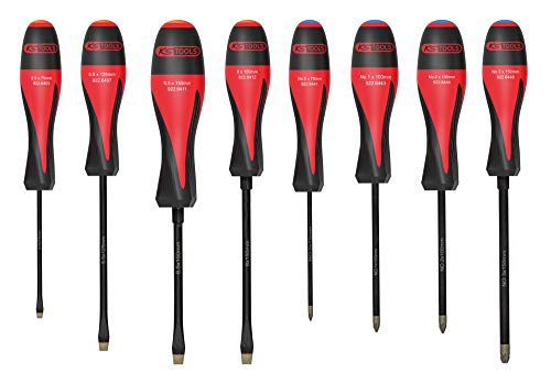 KS Tools - 922.6130 - Jeu de 8 tournevis à lame traversante - kit tournevis de 5,5 à 10 mm -...