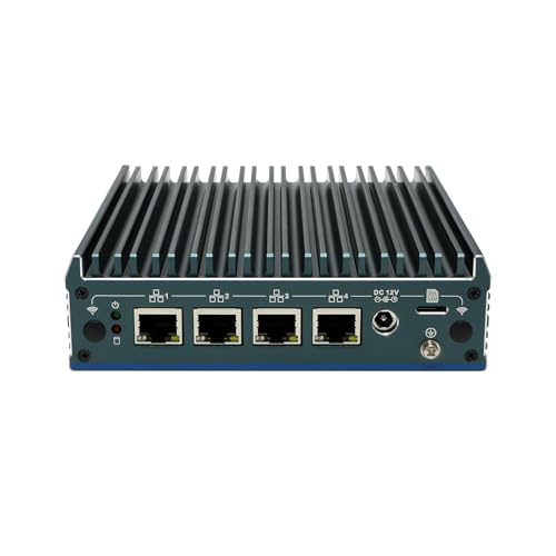 Din Rail Side Mount Micro Firewall Appliance, Mini PC, PFSense, Mikrotik, OPNsense, VPN, Router PC, N100, RX17, SIM Slot, COM, 4