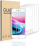 MOSBO [5 Pack] Screen Protector Compatible with iPhone 8 Plus, iPhone 7 Plus, iPhone 6S Plus, iPhone 6 Plus, Tempered Glass Screen Protector, 5.5 inch, 3D Touch, Anti-Scratch, Case Friendly