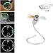 Produktbild Mein HERZ USB LED Ventilator, Programmierbarer USB LED Desktop Ventilator, Mit Schwanenhals USB LED Clock Fan for PC Laptop Notebook Desktops, Werbung Kühlung