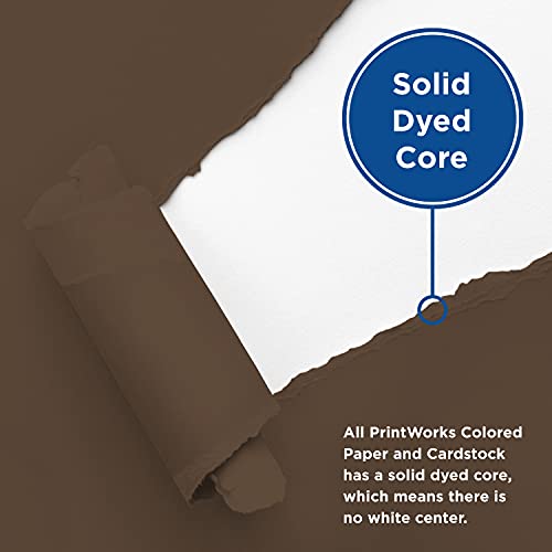 Printworks Earth Tone Cardstock, Heavyweight, Solid Core, 8.5” X 11”, 200 Sheets Total (00603) #TOP4