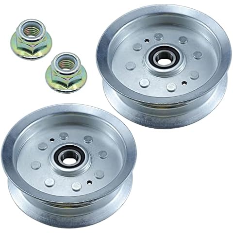 BOSFLAG 2 Pack GY20629 Idler Pulley Replaces John Deere GY22082 Idler Pulley John Deere GY20110 Pulley, John Deere GY20629 Idler Pulley John Deere GY20629 Pulley, 756-05034a Idler Pulley, 756-05034 Cover