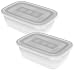Produktbild Rotho Freeze 2er-Set Gefrierdosen 1,9l mit Deckel, Kunststoff (PP) BPA-frei, transparent, 2 x 1,9l (23,5 x 16,0 x 10,0 cm)