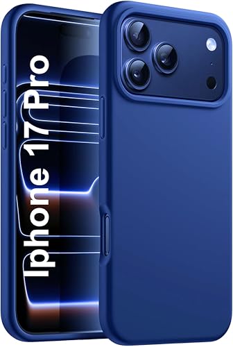 Image of SBMS Silicone Case for iPhone 17 Pro 6.3-Inch, Silky-Soft Touch Full-Body Protective Phone Case, Shockproof Back Cover for iPhone 17 Pro (Lite Blue)