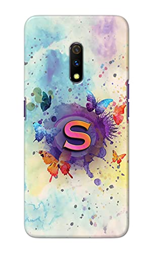 Image of PRINTFIDAA� Printed Hard Back Cover Case for Realme X | Oppo K3 Back Cover (Alphabet S) -2808