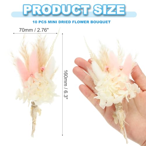 Mini Ramo de Flores Secas PATIKIL, 10 Piezas miniatura 2