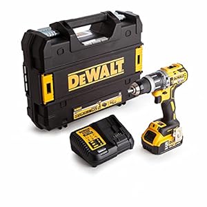 DEWALT DCD796P1-GB XR Brushless Compact Lithium-Ion Combi Drill, 18 V, Yellow/Black