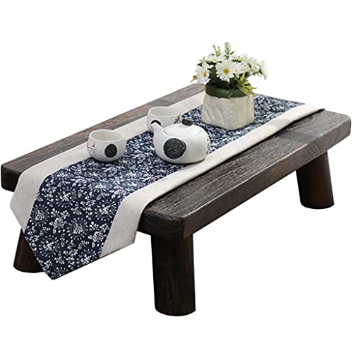 Table basse tatami zen en bois 60x35x17cm pour salon de thé et espace détente
