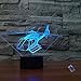Produktbild Kreative 3D Hubschrauber Nacht Licht 16 Farben Andern Sich Fernbedienung USB-Strom Touch Schalter Dekor Lampe Optische Täuschung Lampe LED Lampe Tisch Kinder Brithday Weihnachten Geschenke