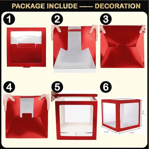 Image of Black and Red Graduation Decorations Class of 2026 - Graduation Balloon Boxes, Balloon Arch Garland Kit, Fringe Curtains, Party Decorations 2026 for Any Grades