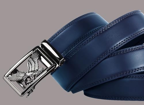Image of WildHorn Men's Genuine Leather Belt for Men| Premium Auto-Lock Buckle | Adjustable up to 48 inch | Formal & Casual Wear | Micro-Adjust Fit | Stylish Gift Box Included